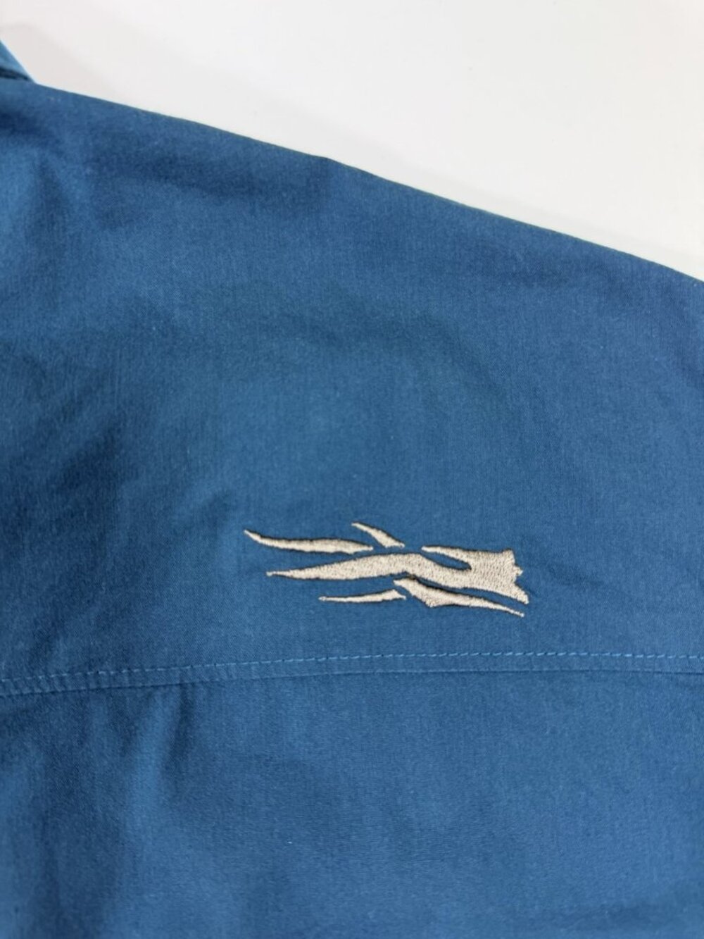 Sitka Mens Shop Shirt Short Sleeve Button Up Size 2XL Blue Outdoor Workwear - Picture 3 of 16